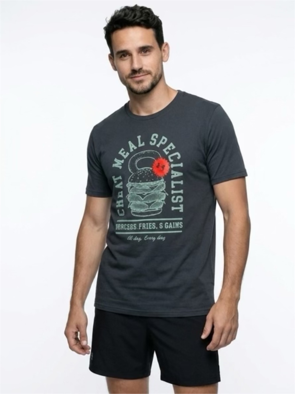Gymwear Workout Graphic Under Armour Cheat Meal Specialist T-Shirt Crew Neck